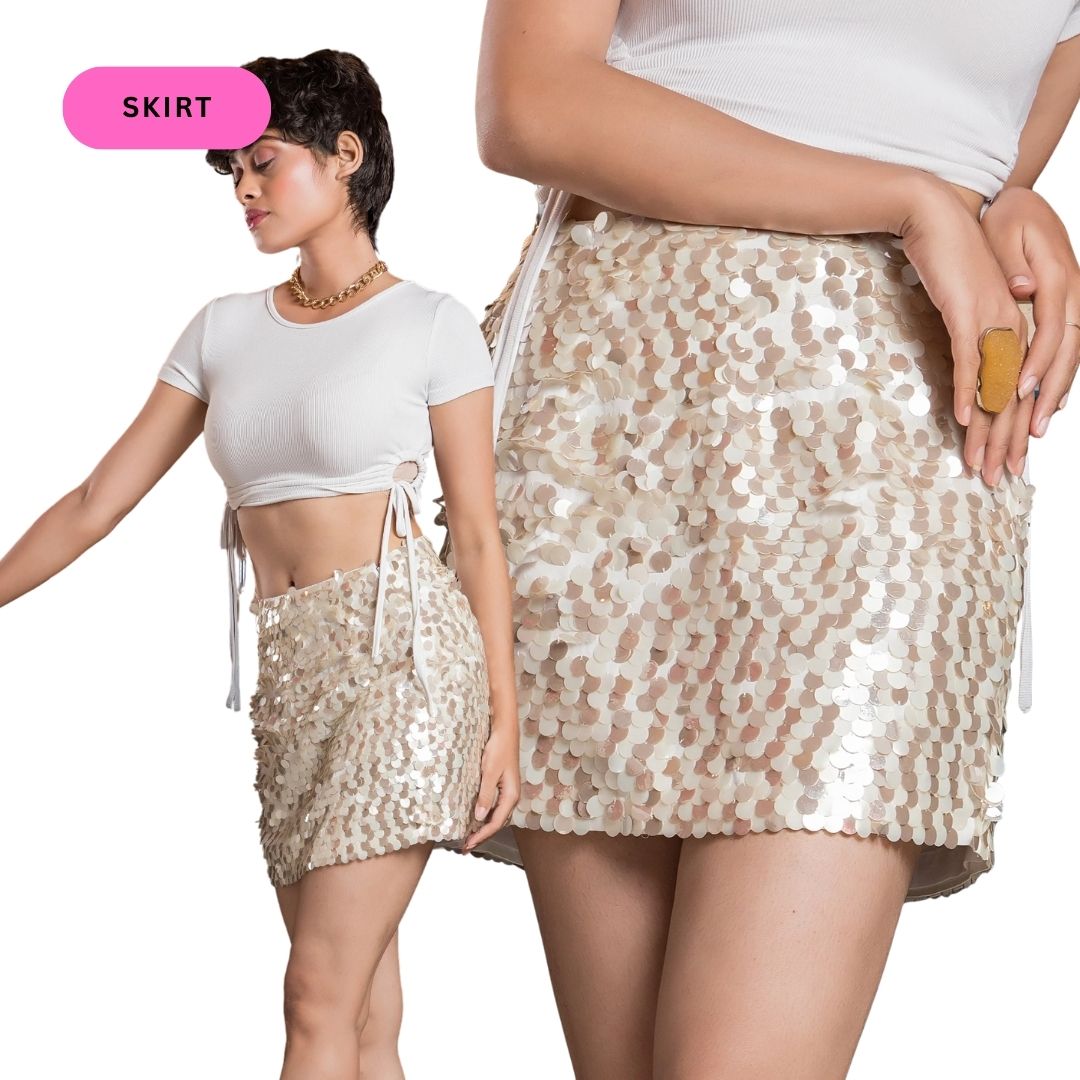 Glam Sequins Skirt