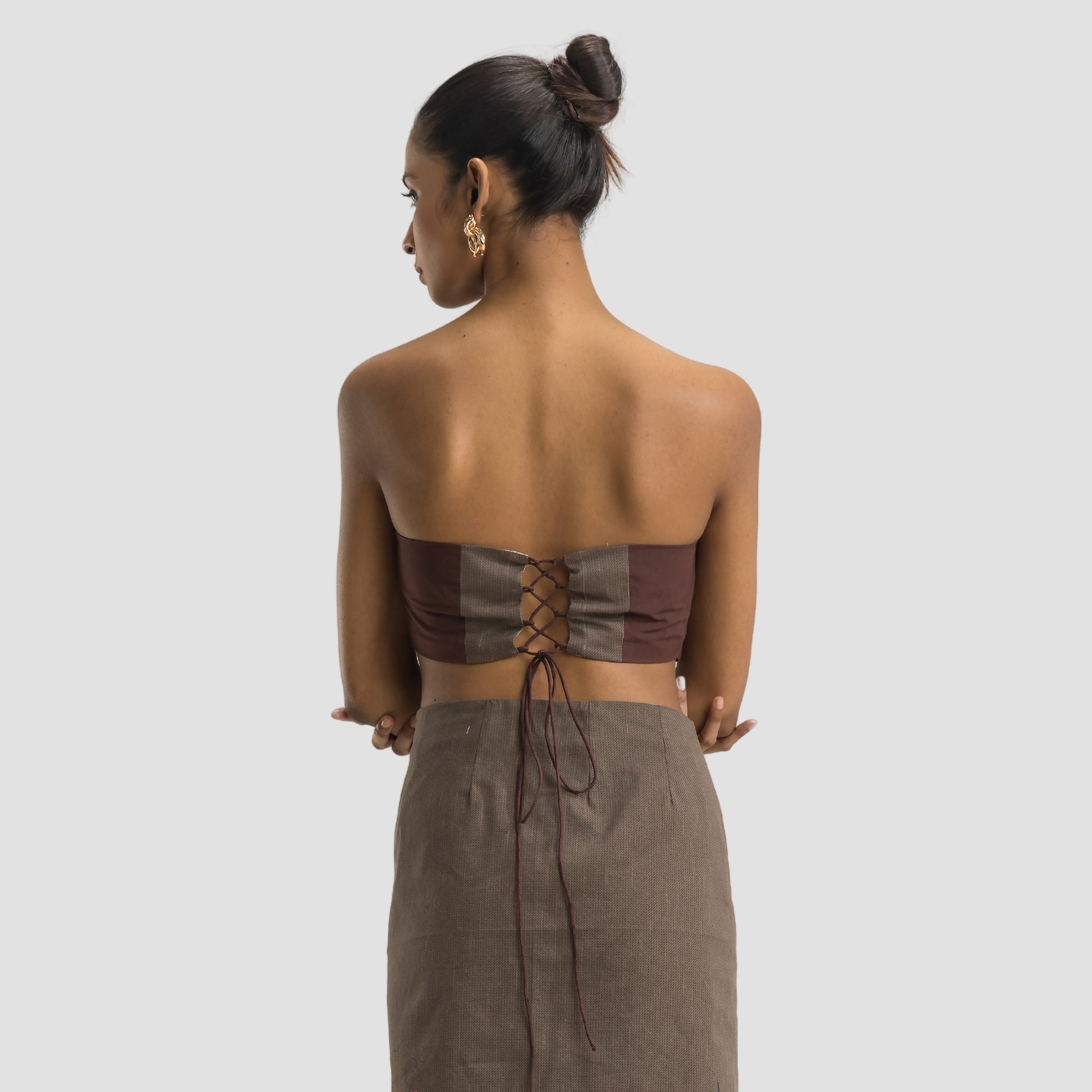 Mocha Corset Top