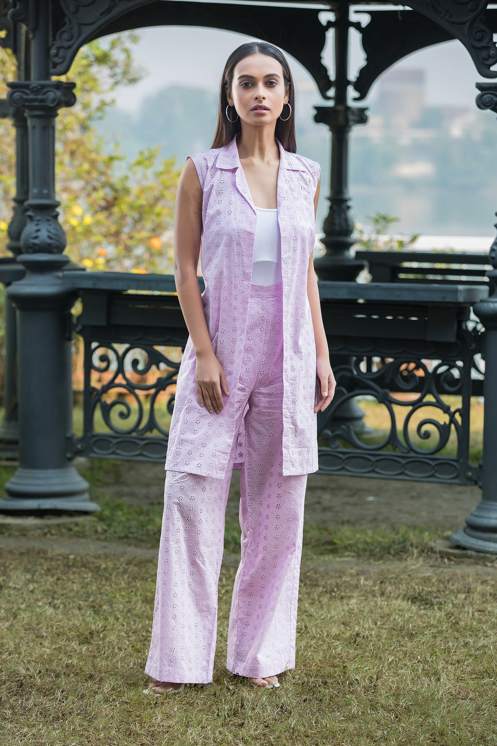 Lavender Hakoba Jacket & Pant Co-ord Set