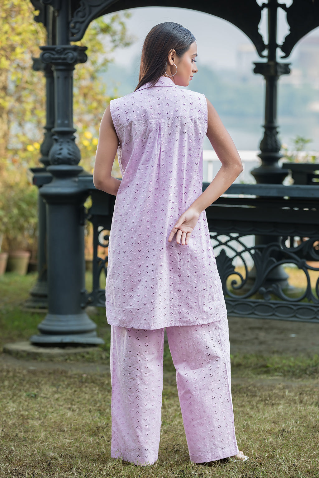 Lavender Hakoba Jacket & Pant Co-ord Set