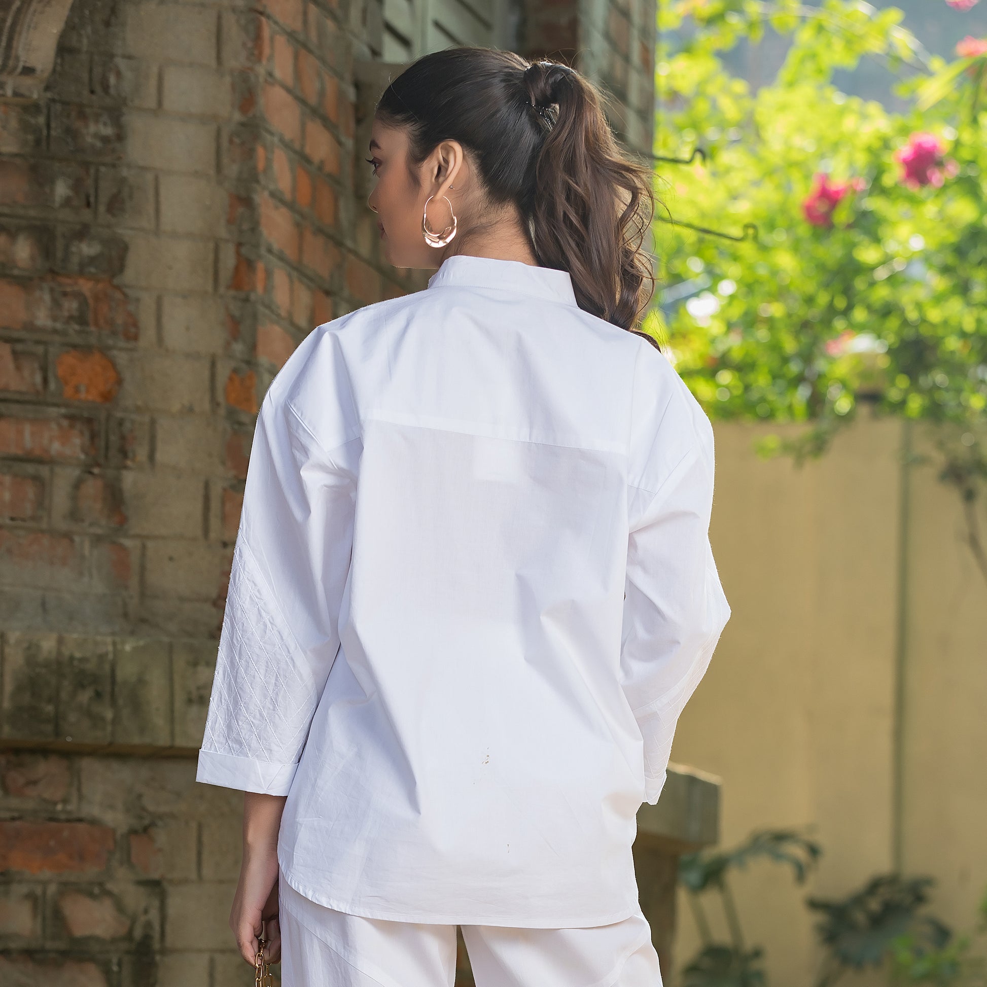 Quilted Style Shirt & Pant Co-Ord Set