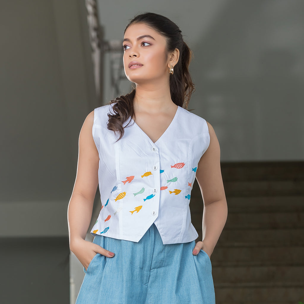Cotton Fishes Waistcoat