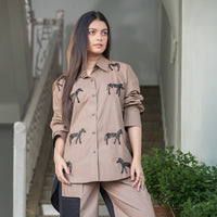 Two Tone Zebra Shirt