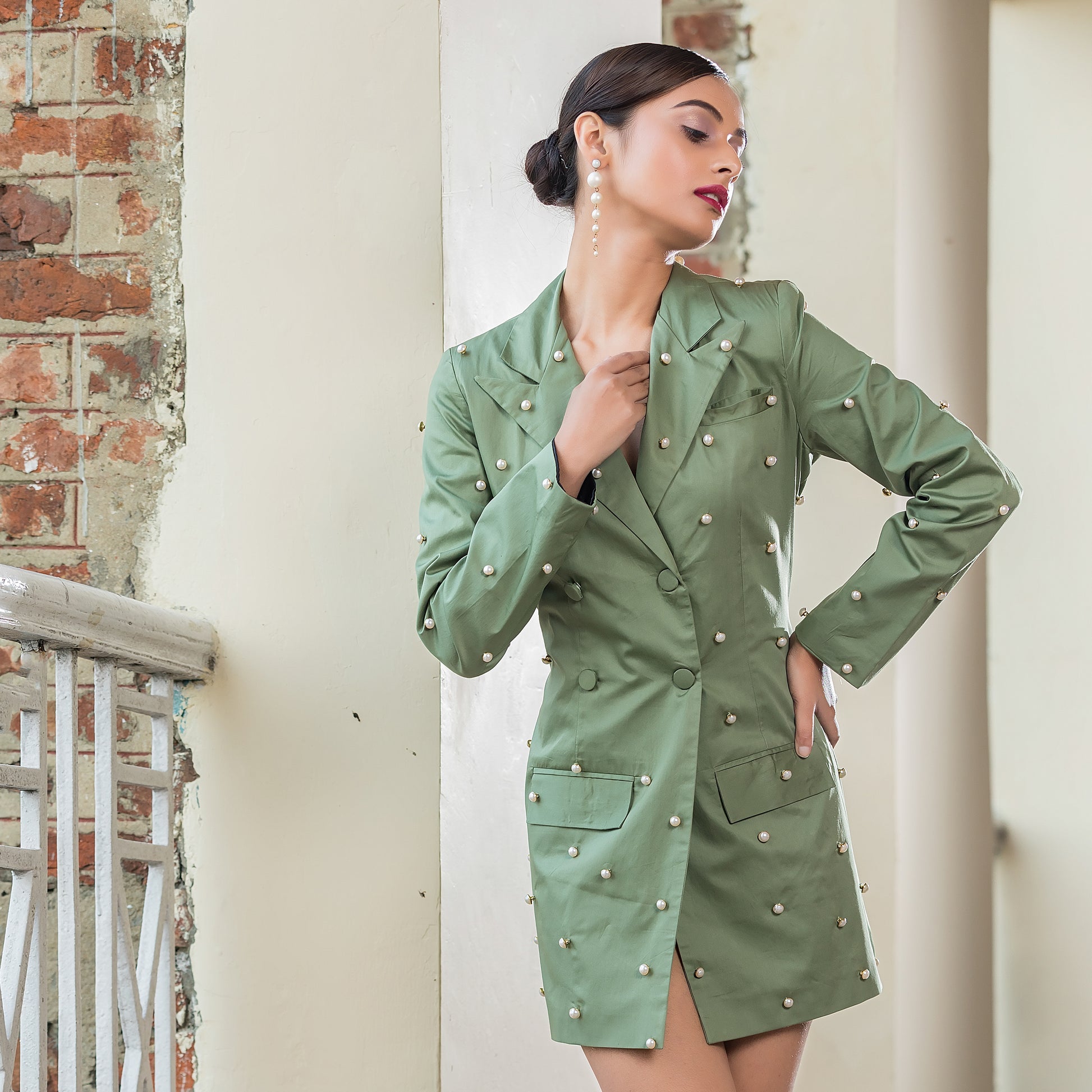 Olive Pearl Dress