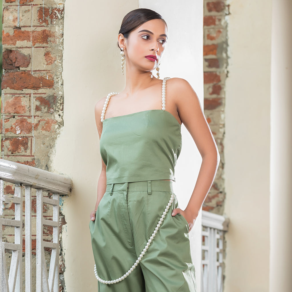 Olive Pearl Top