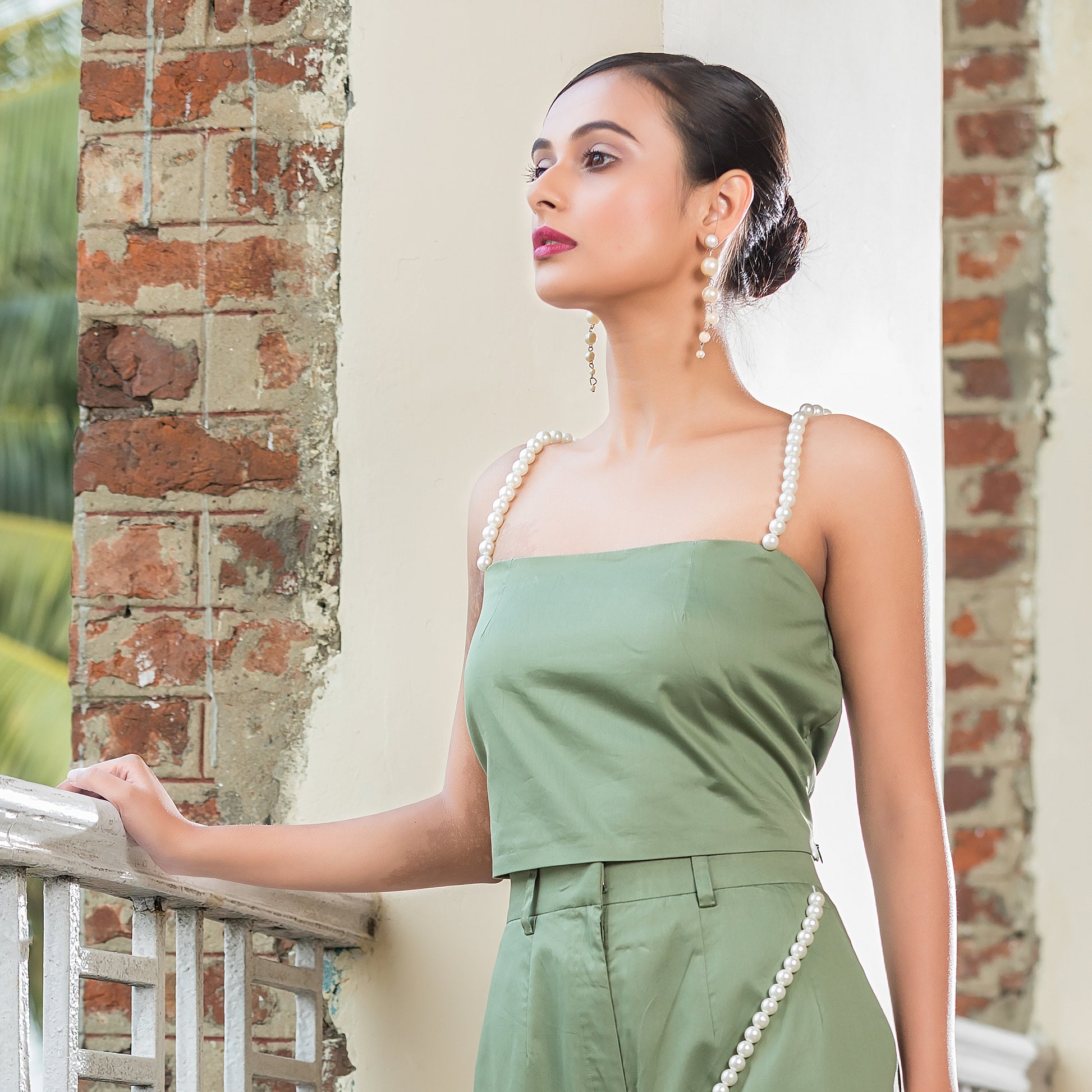 Olive Pearl Top