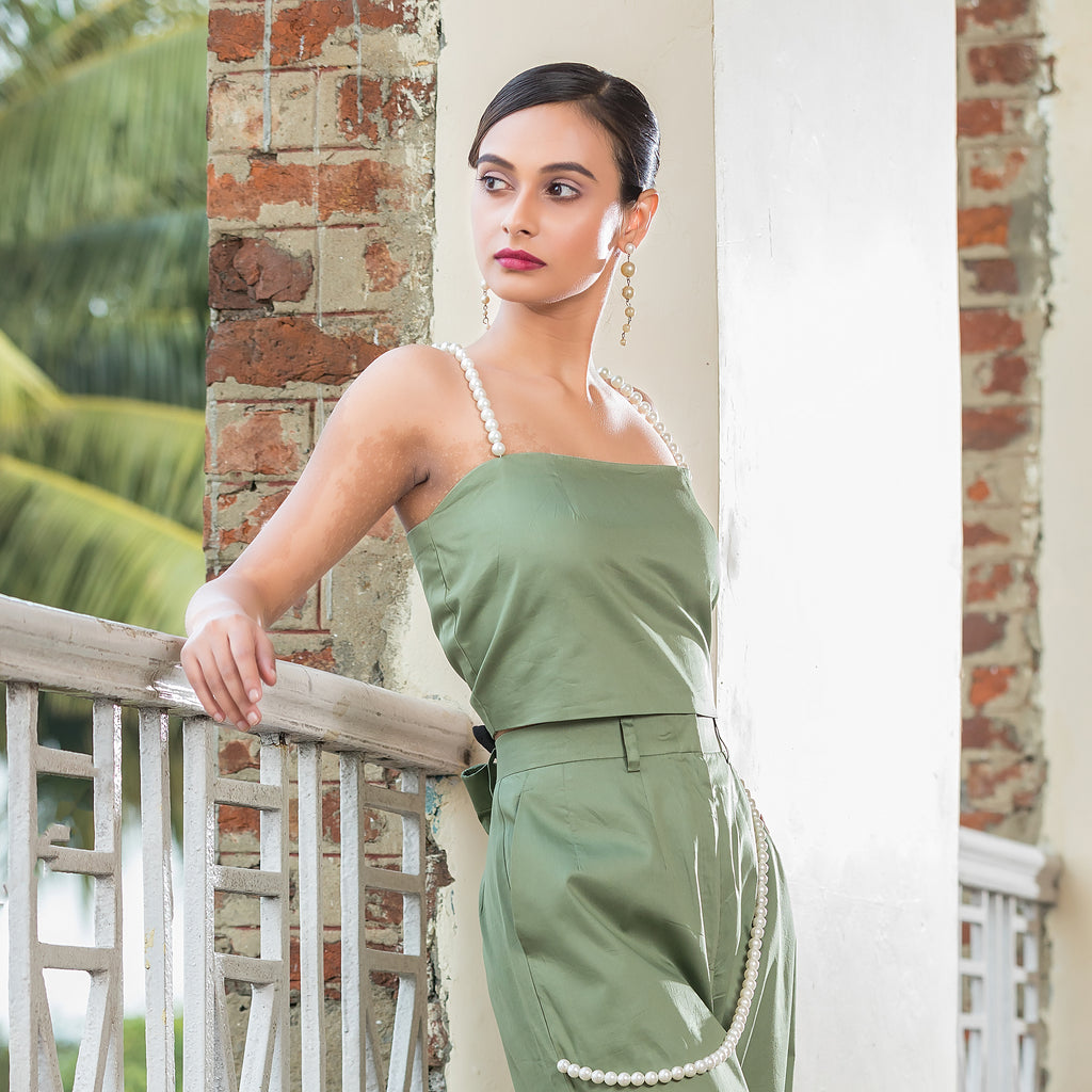 Olive Pearl Top
