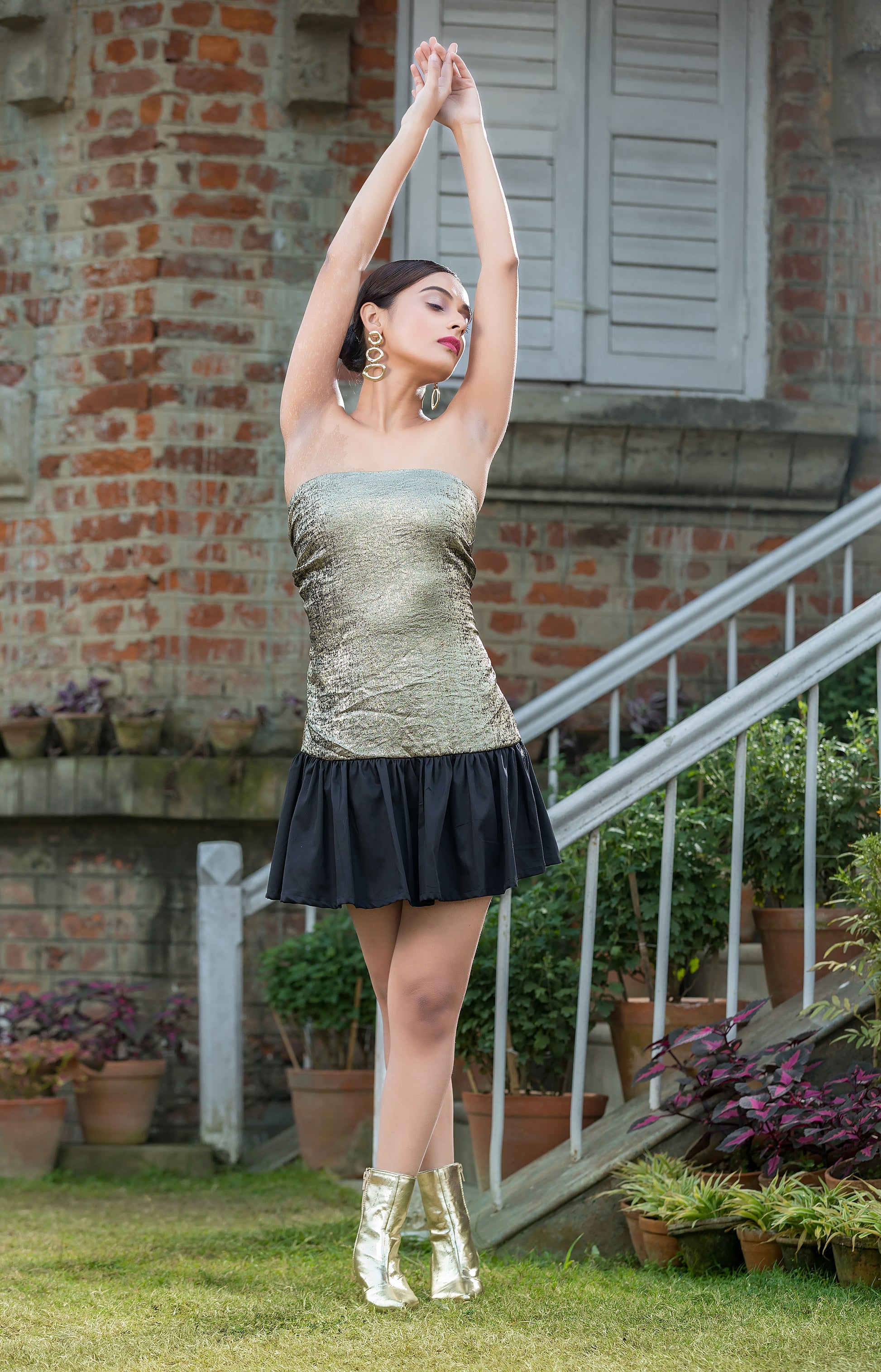 Golden Tube Dress