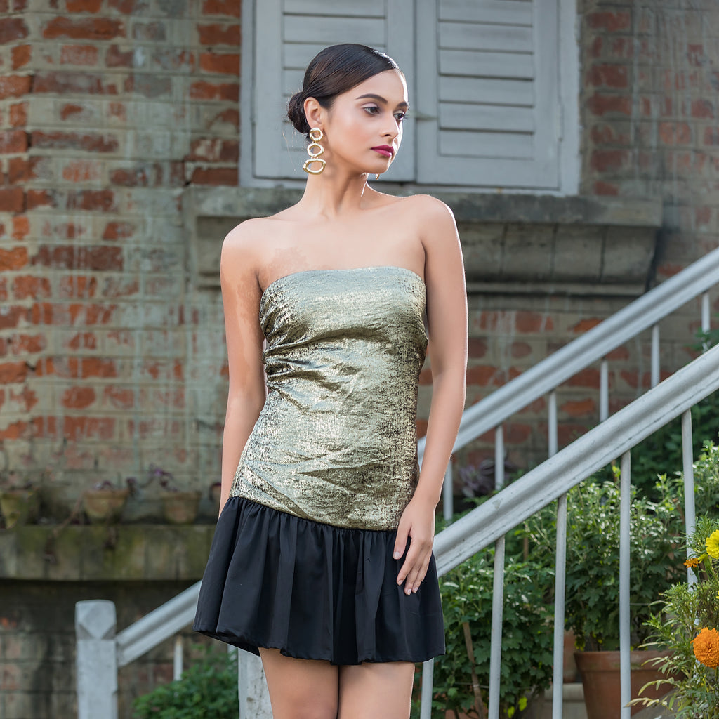 Golden Tube Dress