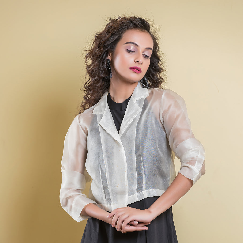 White Organza Jacket