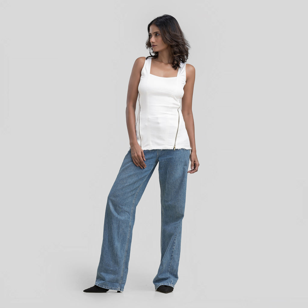 Pull Me Up Distressed Top