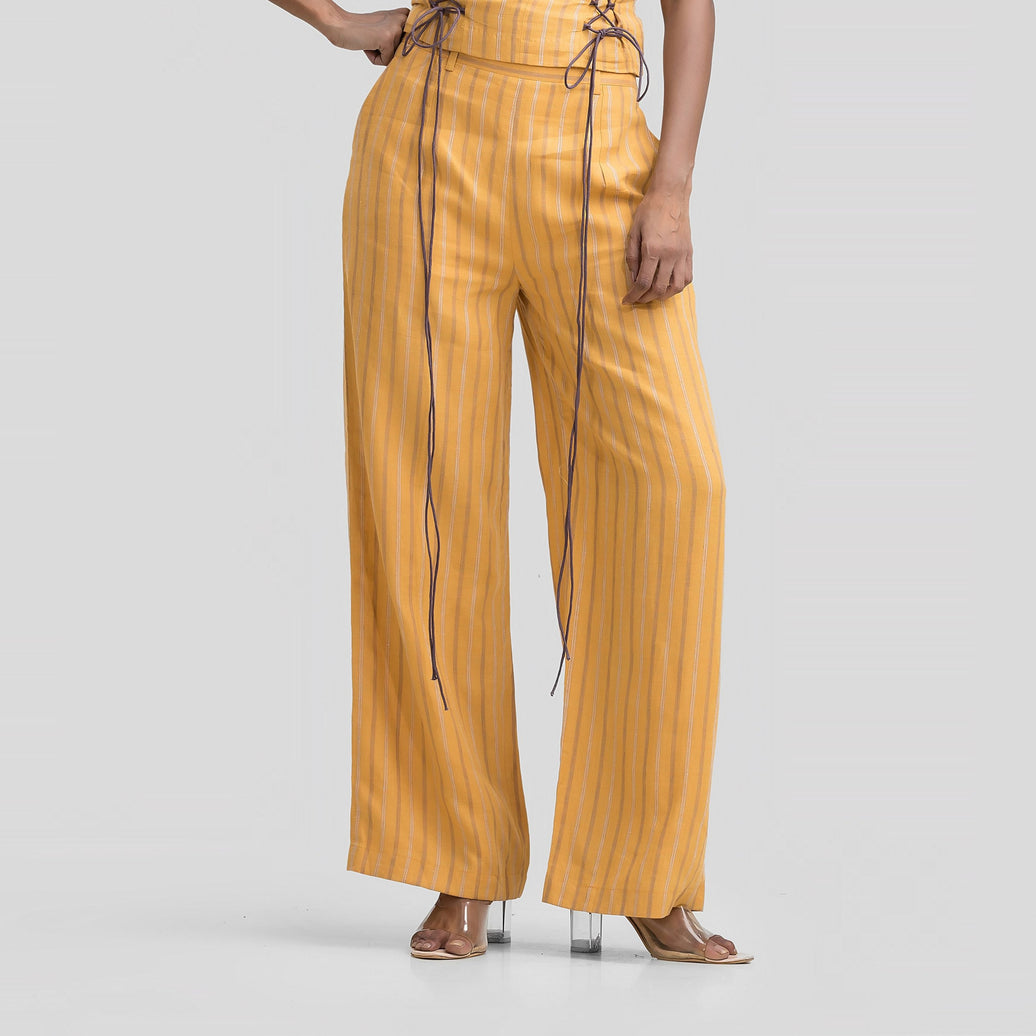 Mustard Linen Pants