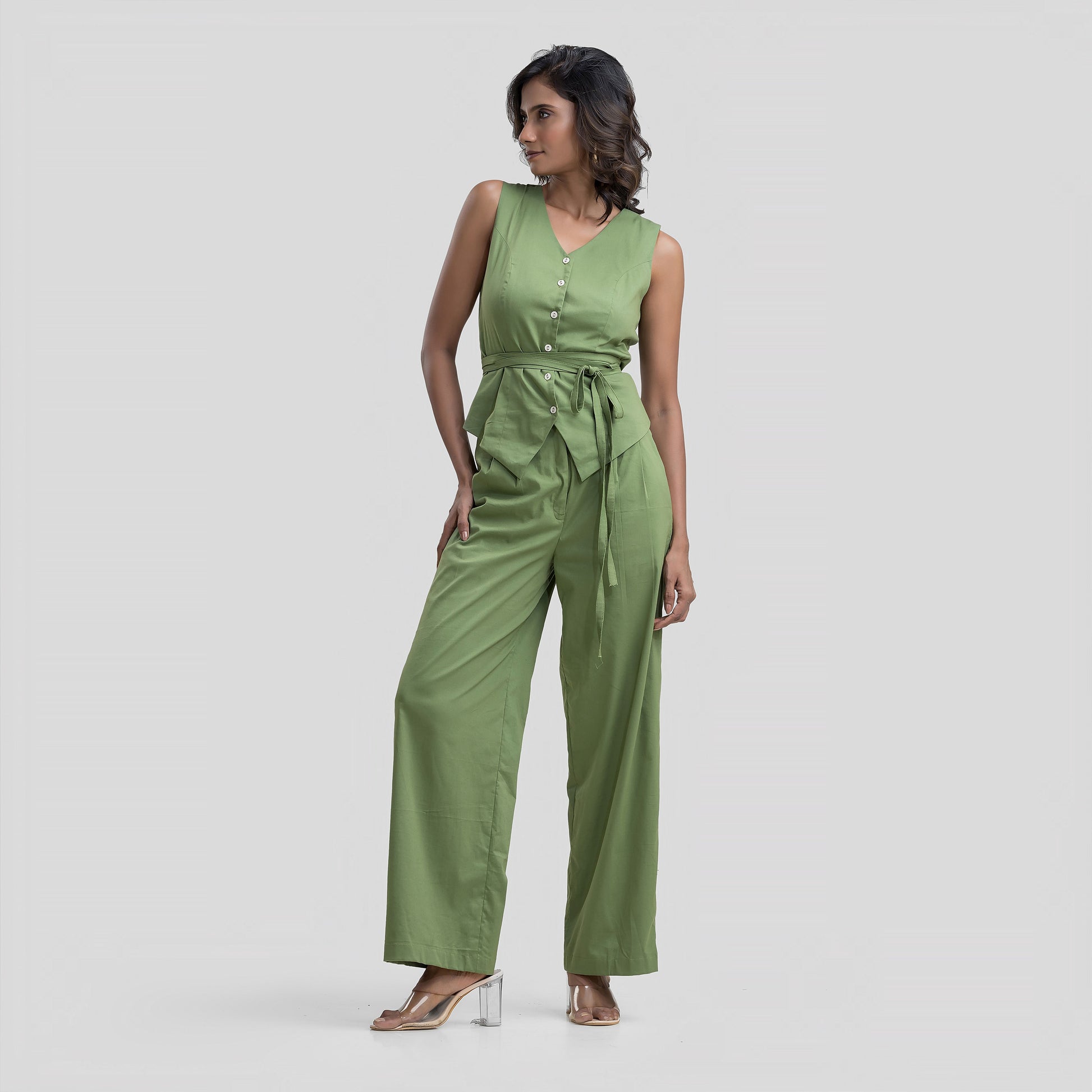 Green Highwaist Pants