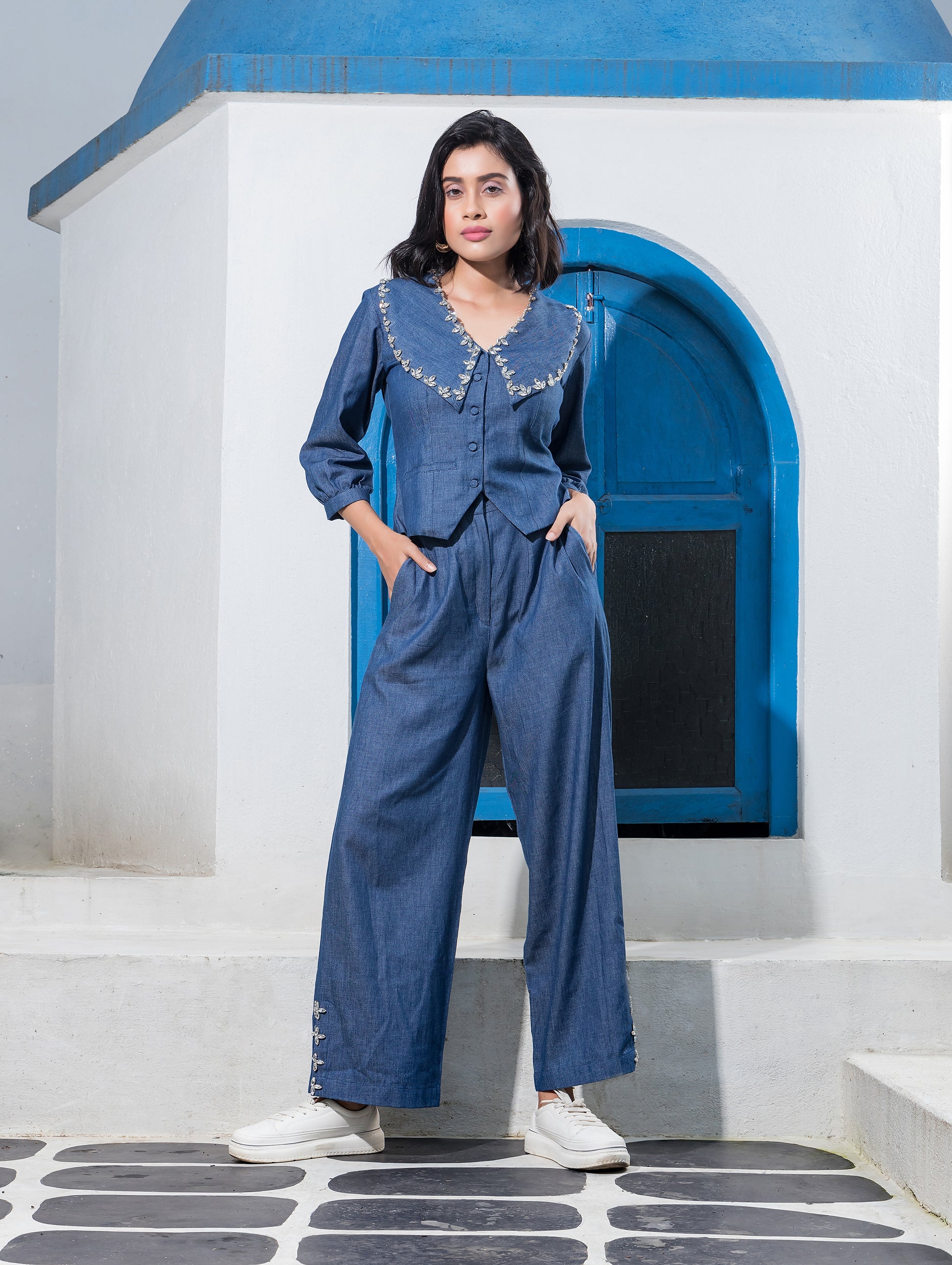 Denim Stud Set