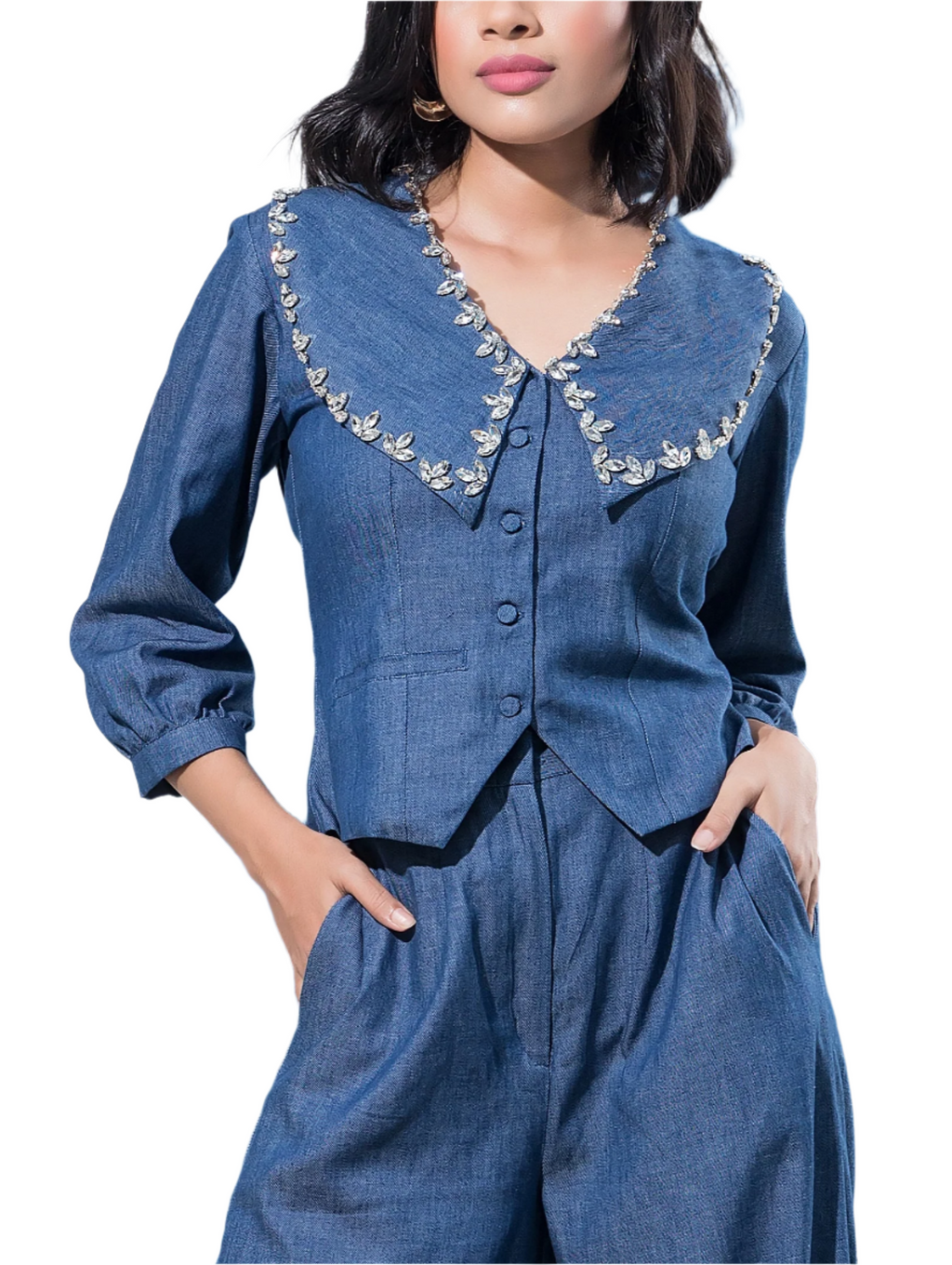 Denim Stud Set