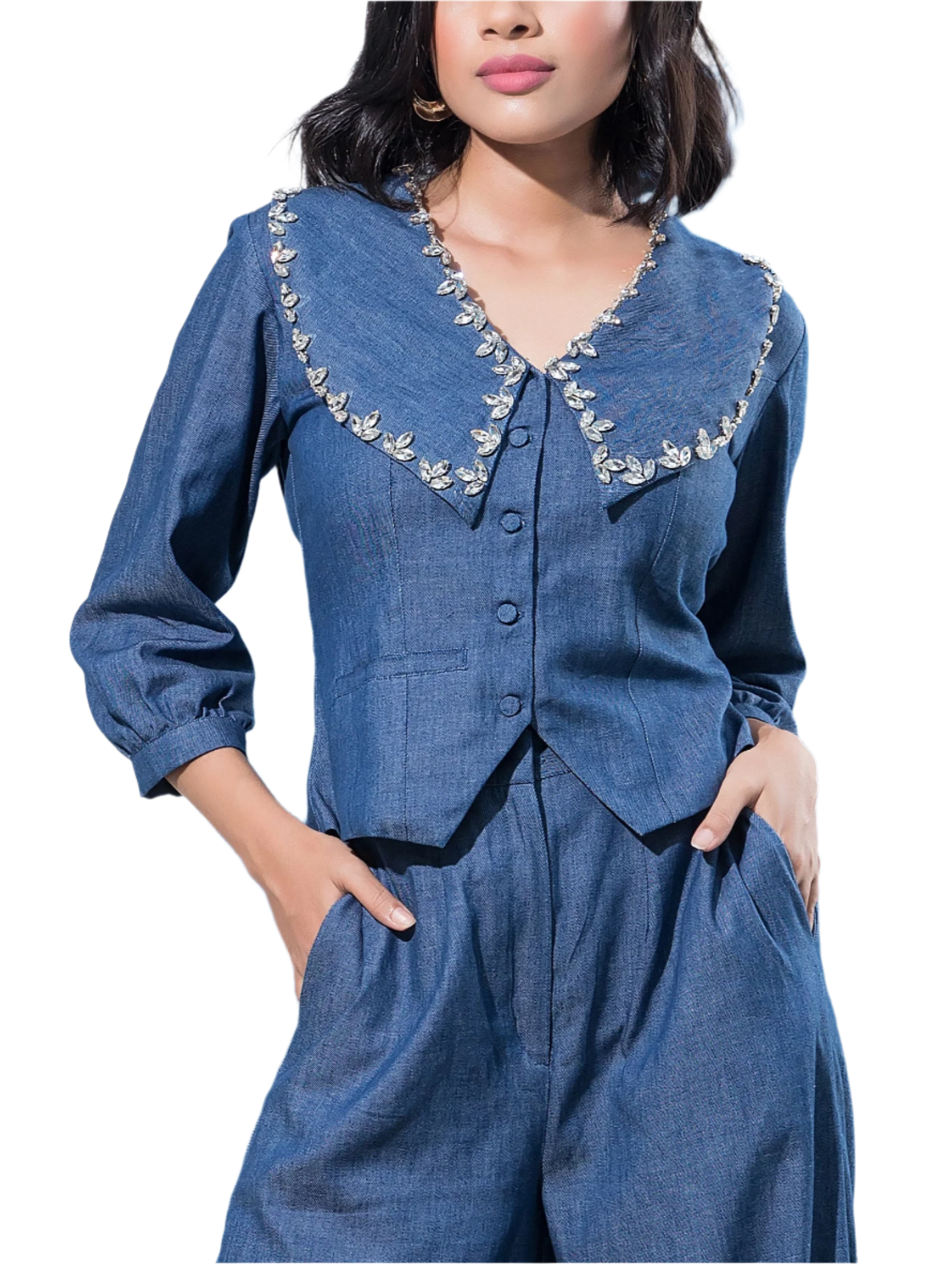 Denim Stud Set