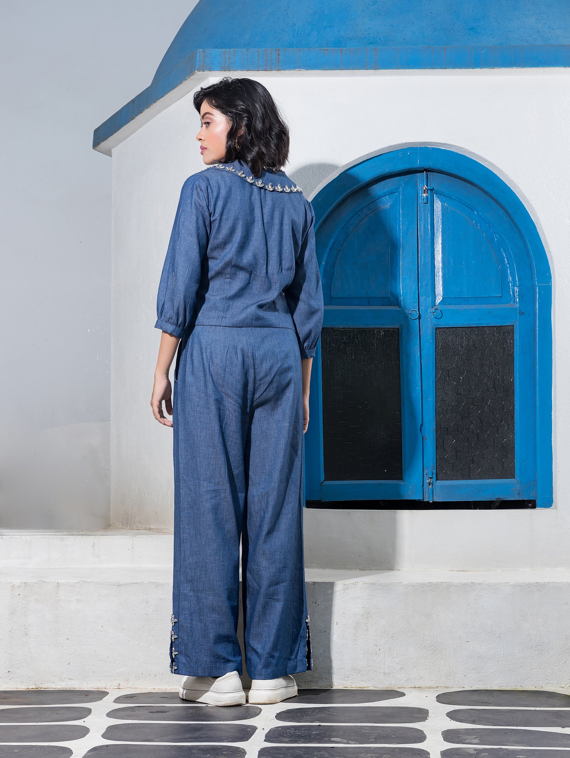 Denim Stud Set