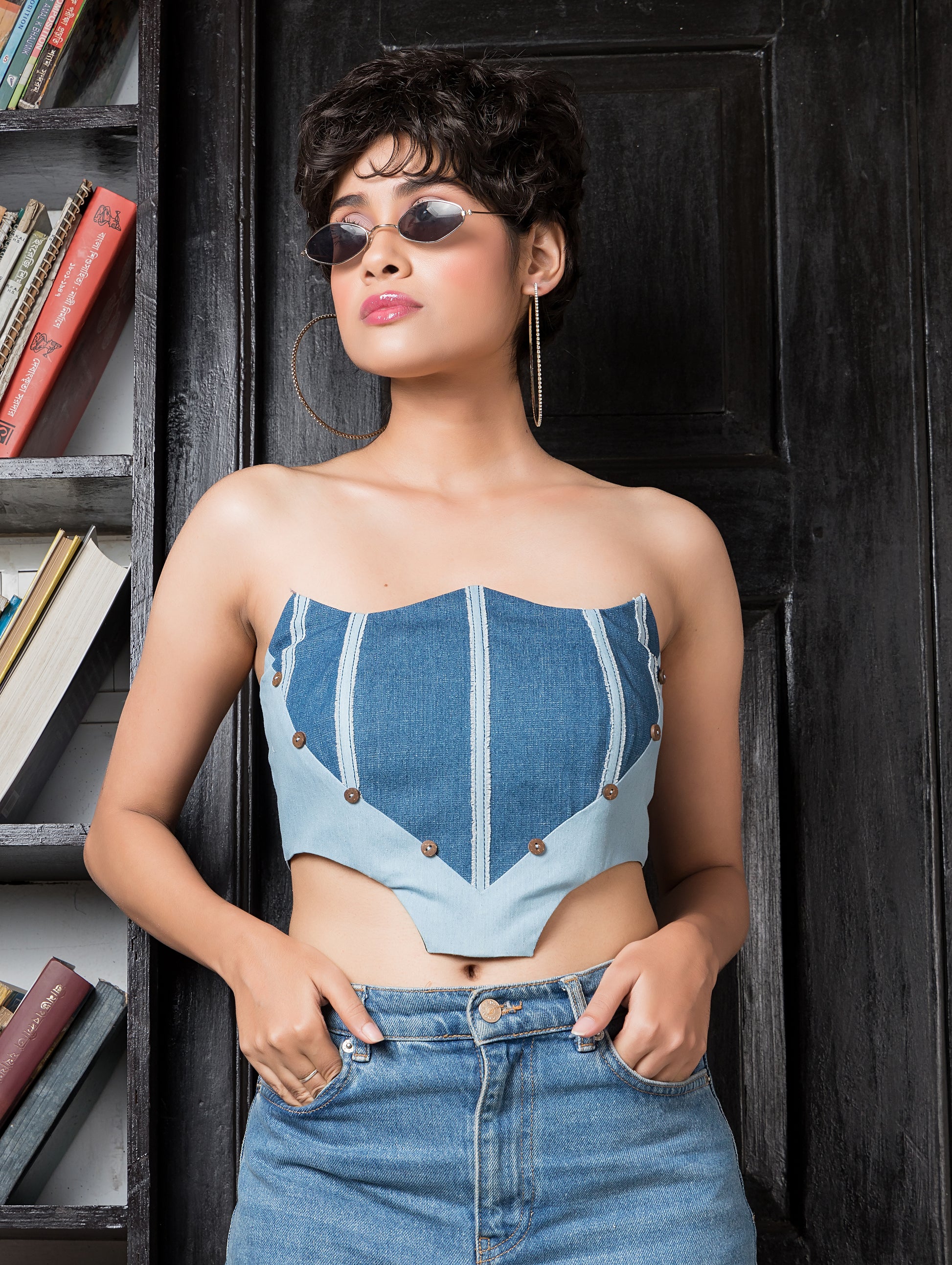 Denim on Denim Corset
