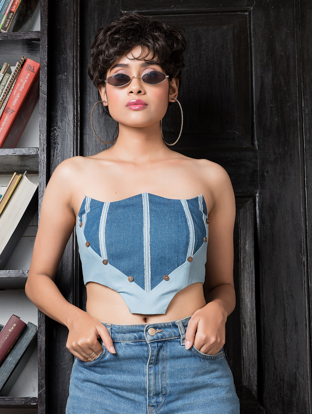Denim on Denim Corset