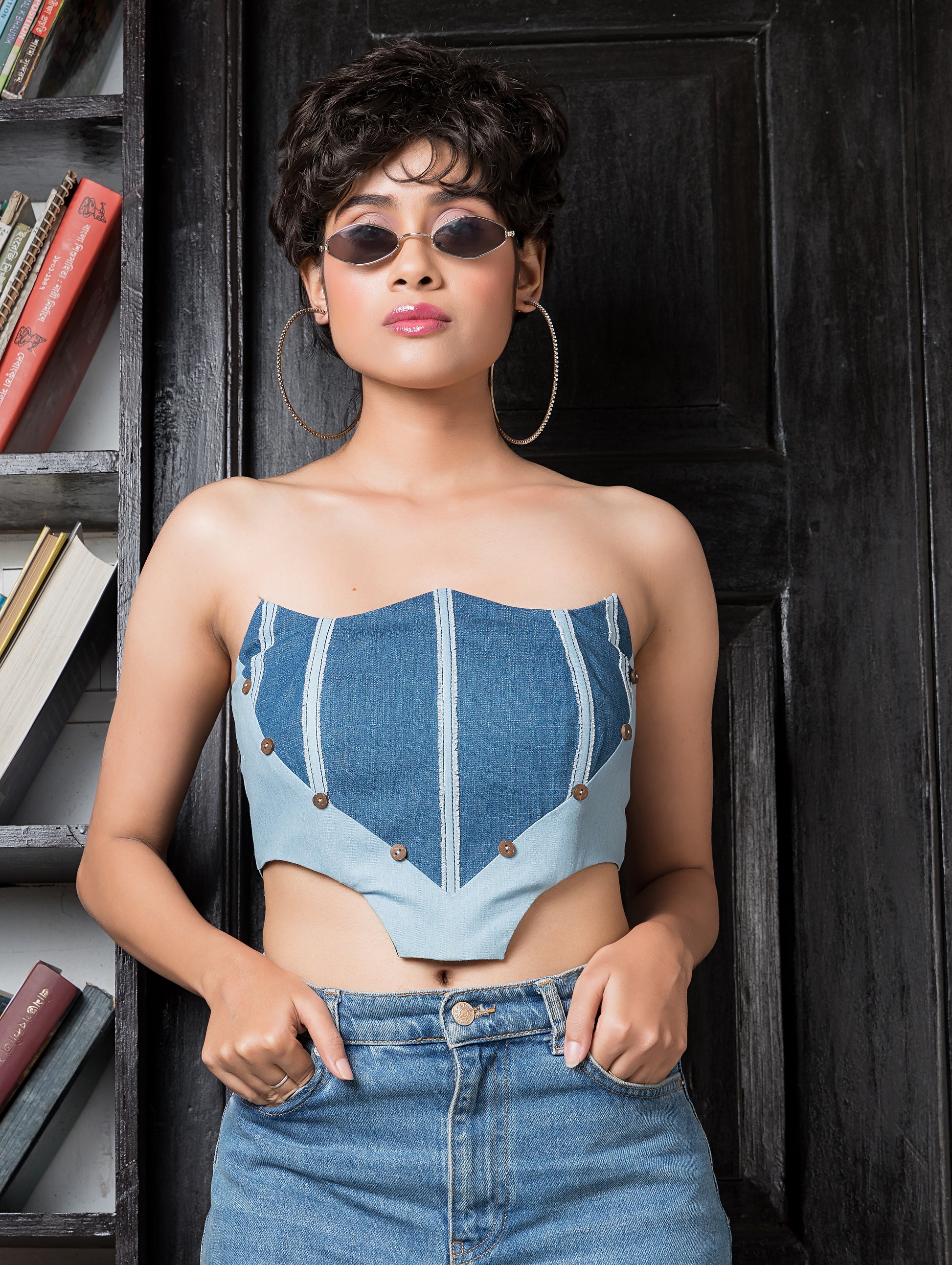 Denim on Denim Corset