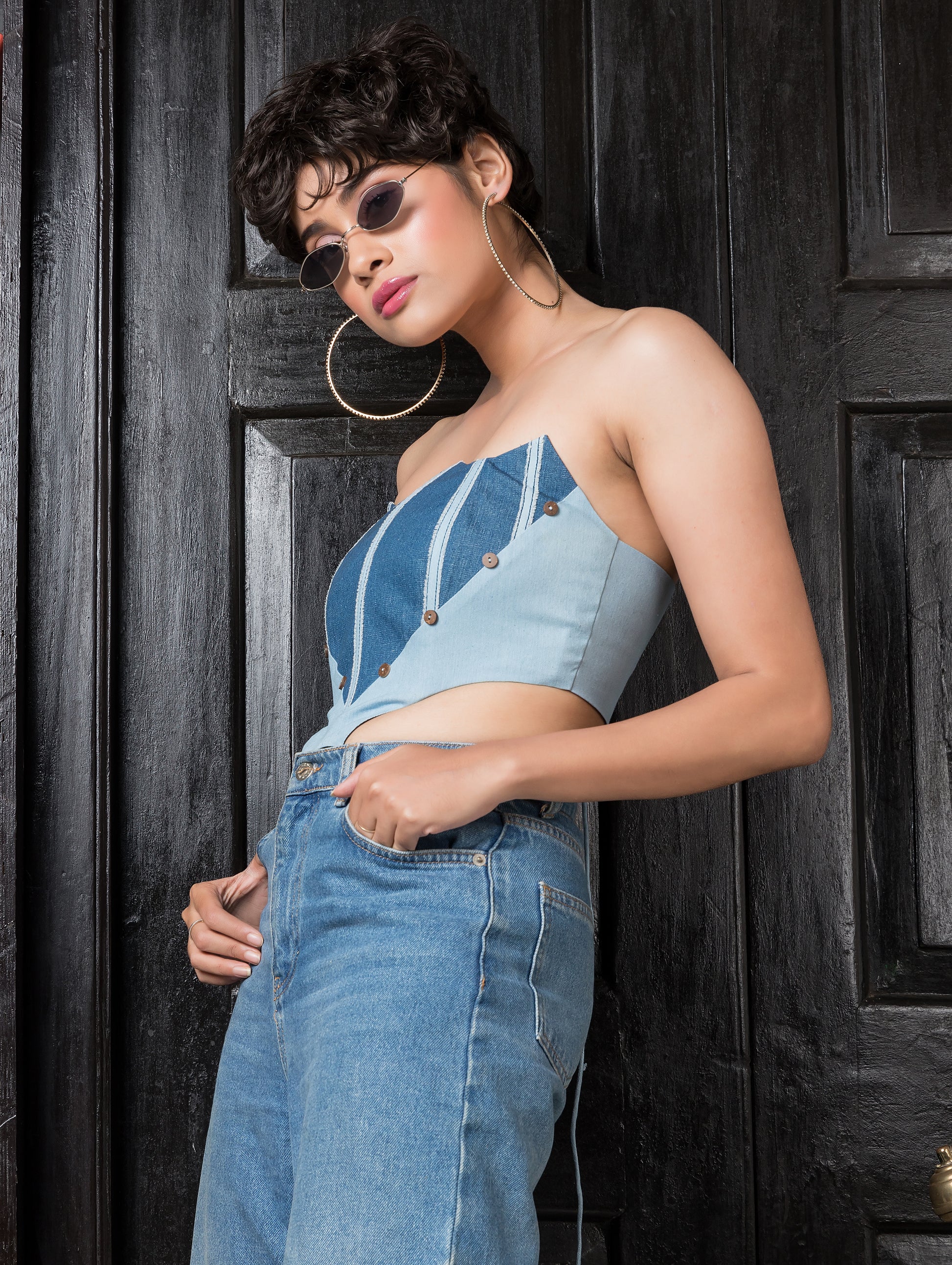 Denim on Denim Corset