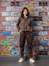 Brown & Beige Cotton Set