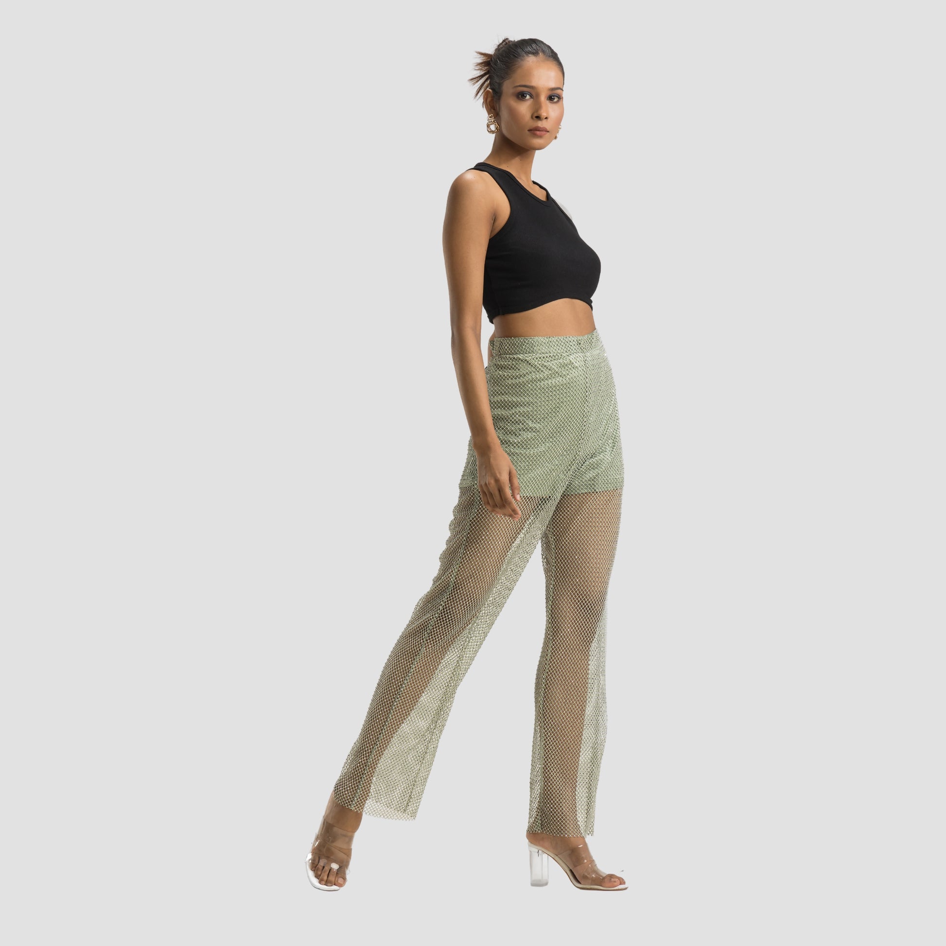 Olive Sparkle Pants