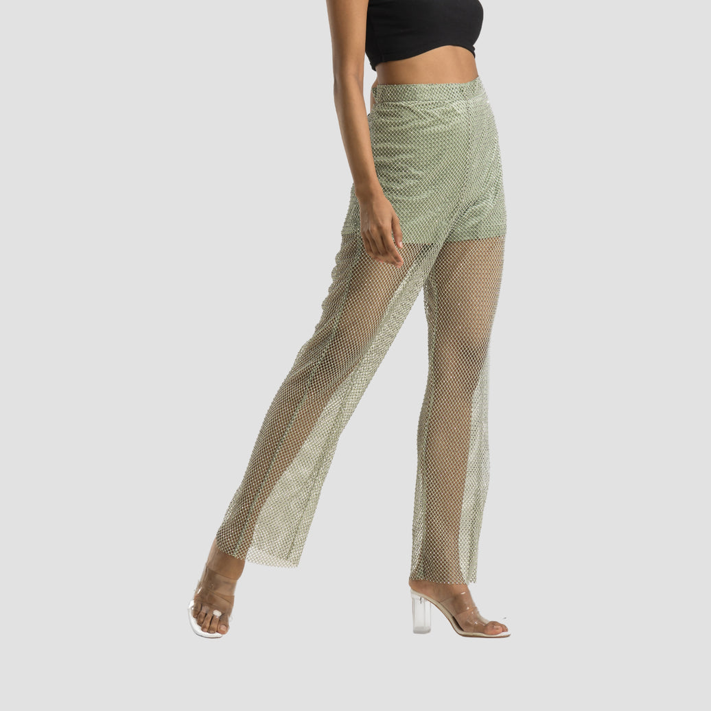 Olive Sparkle Pants