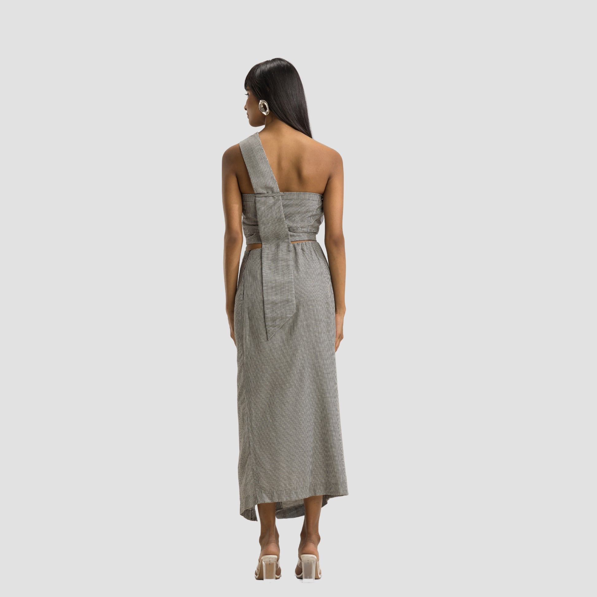 Woven Draped Skirt