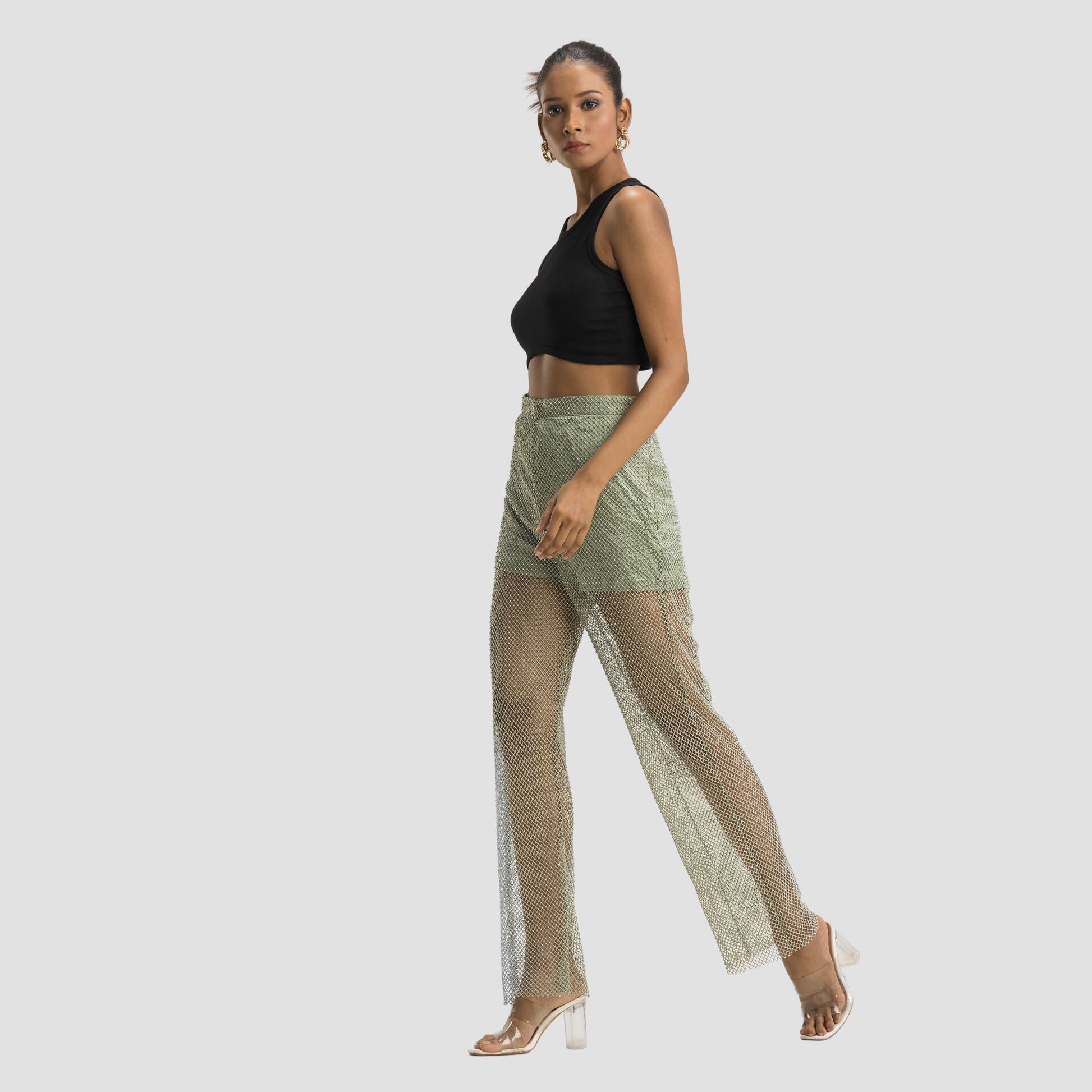 Olive Sparkle Pants