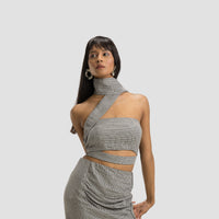 Woven Cut Out Top