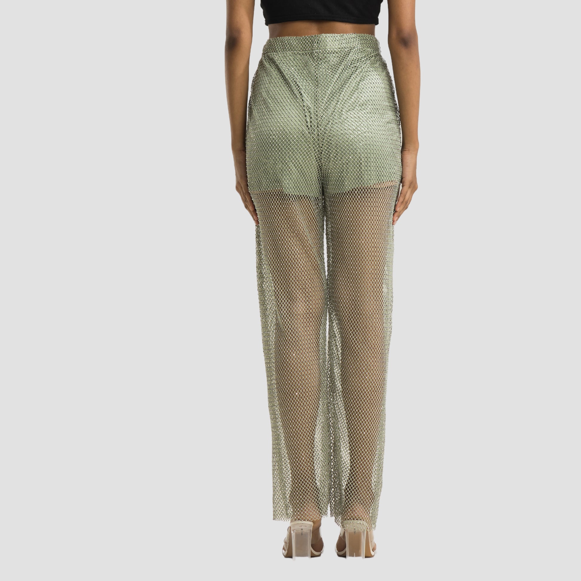 Olive Sparkle Pants