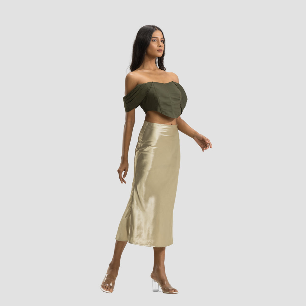 Olive Mermaid Corset Top