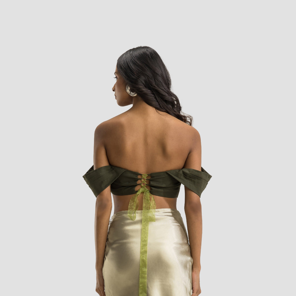 Olive Mermaid Corset Top