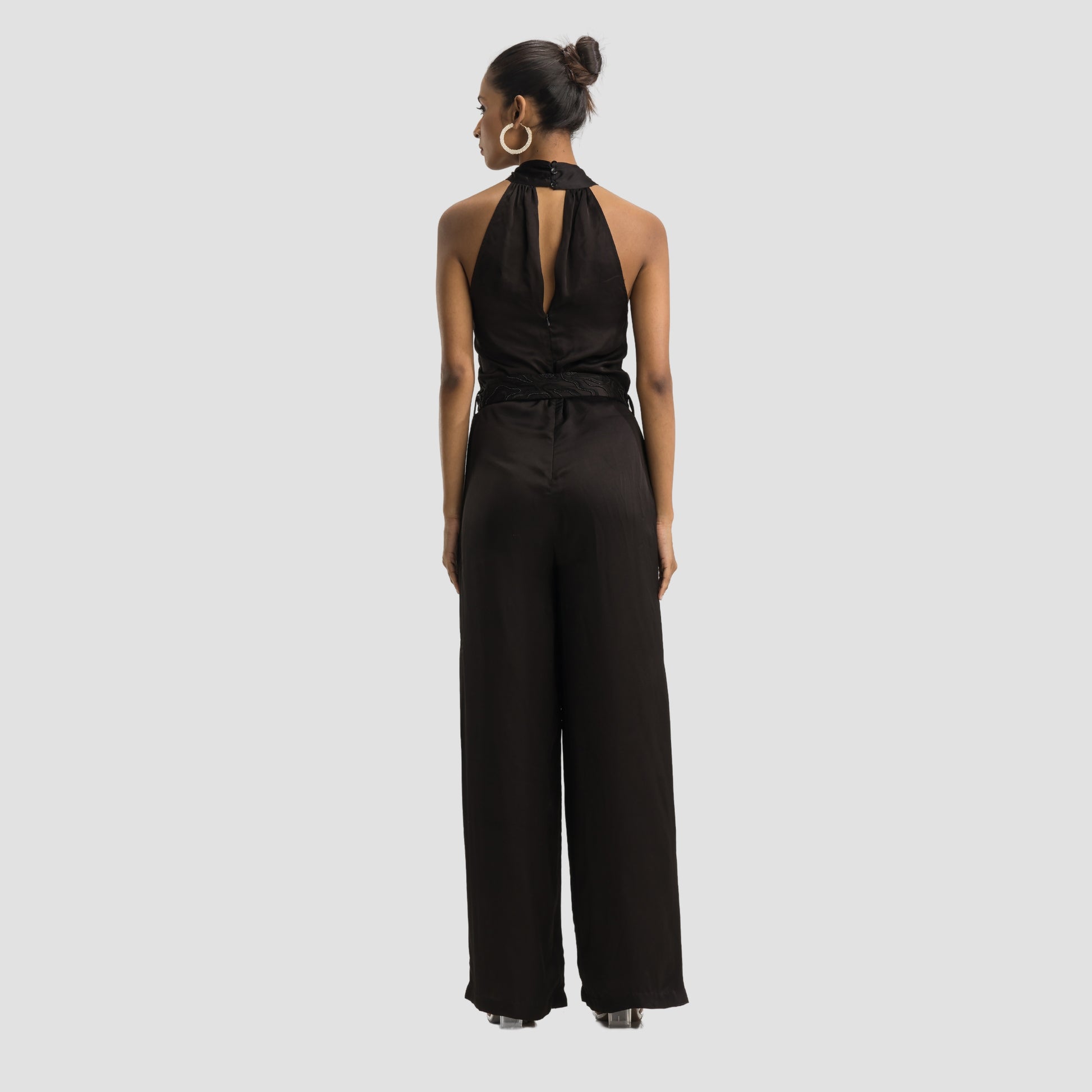 Midnight Jumpsuit with a Belt