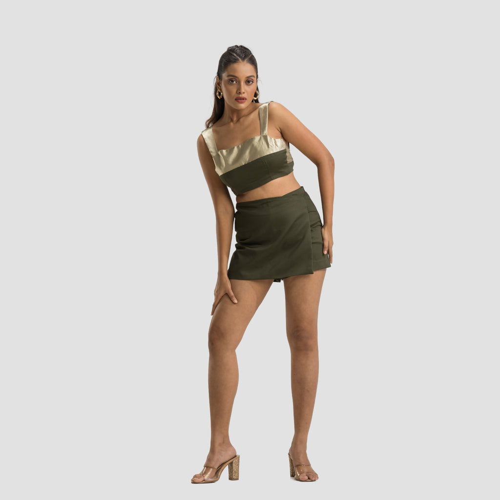 Shades of Olive Tie On Top