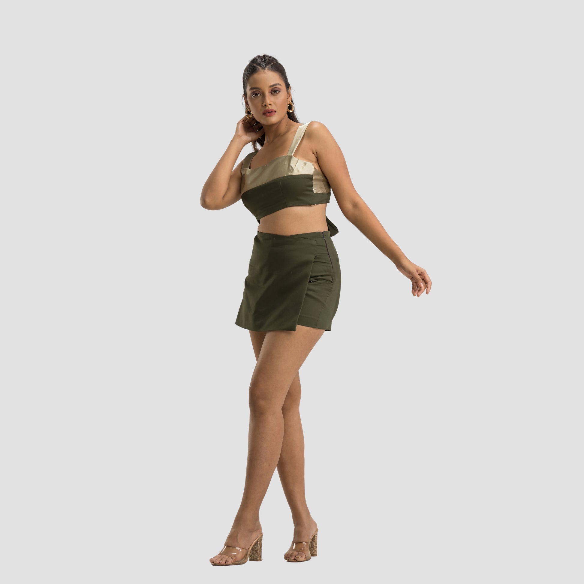 Shades of Olive Tie On Top