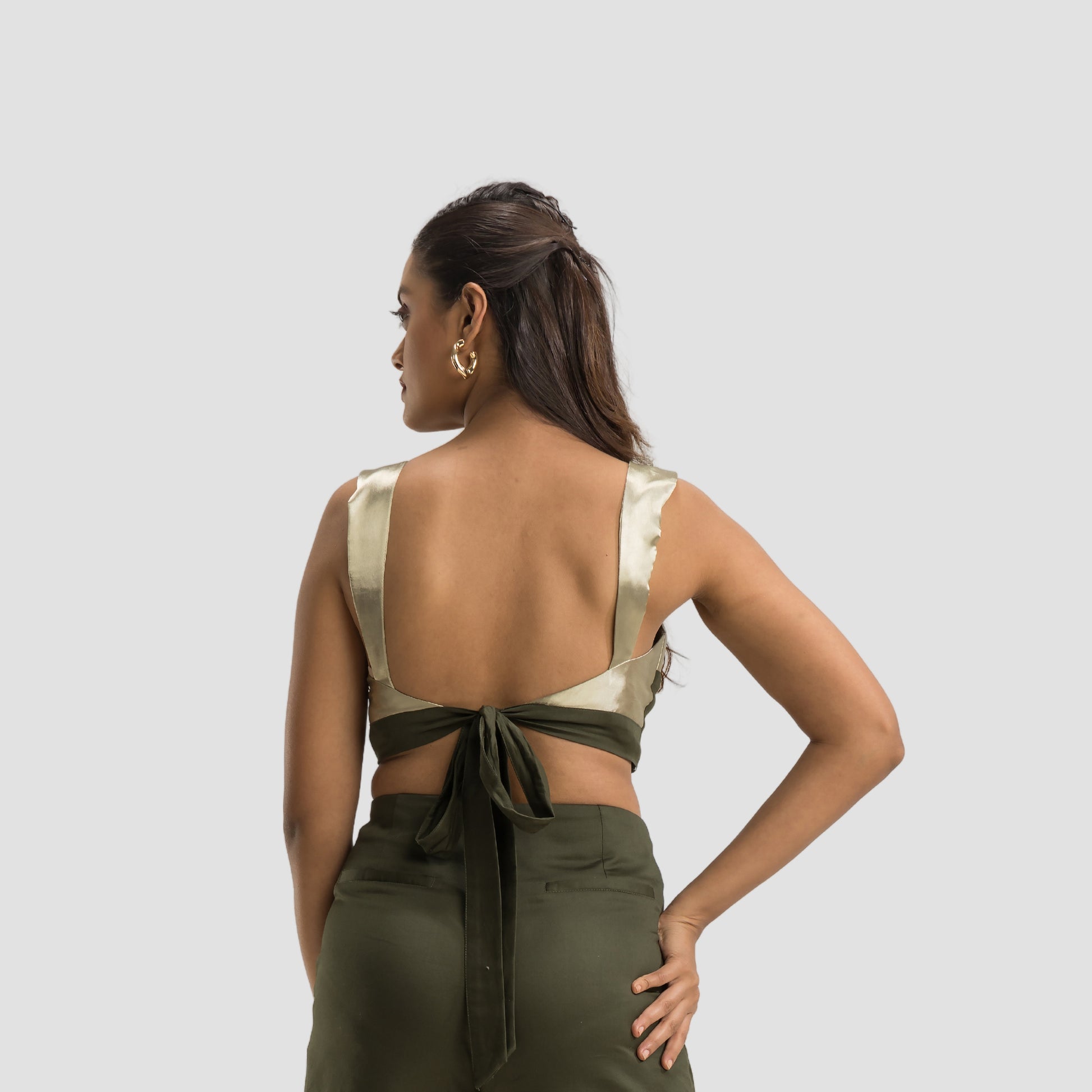 Shades of Olive Tie On Top