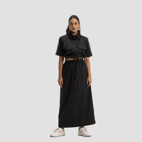 Boxy Jacket Shirt with Skirt