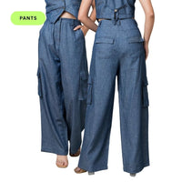Denim Cargo Pants