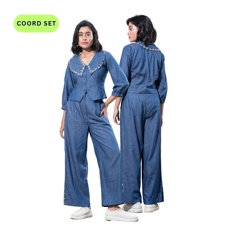 Denim Stud Set