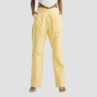 Yellow Gingham Highwaisted Pants
