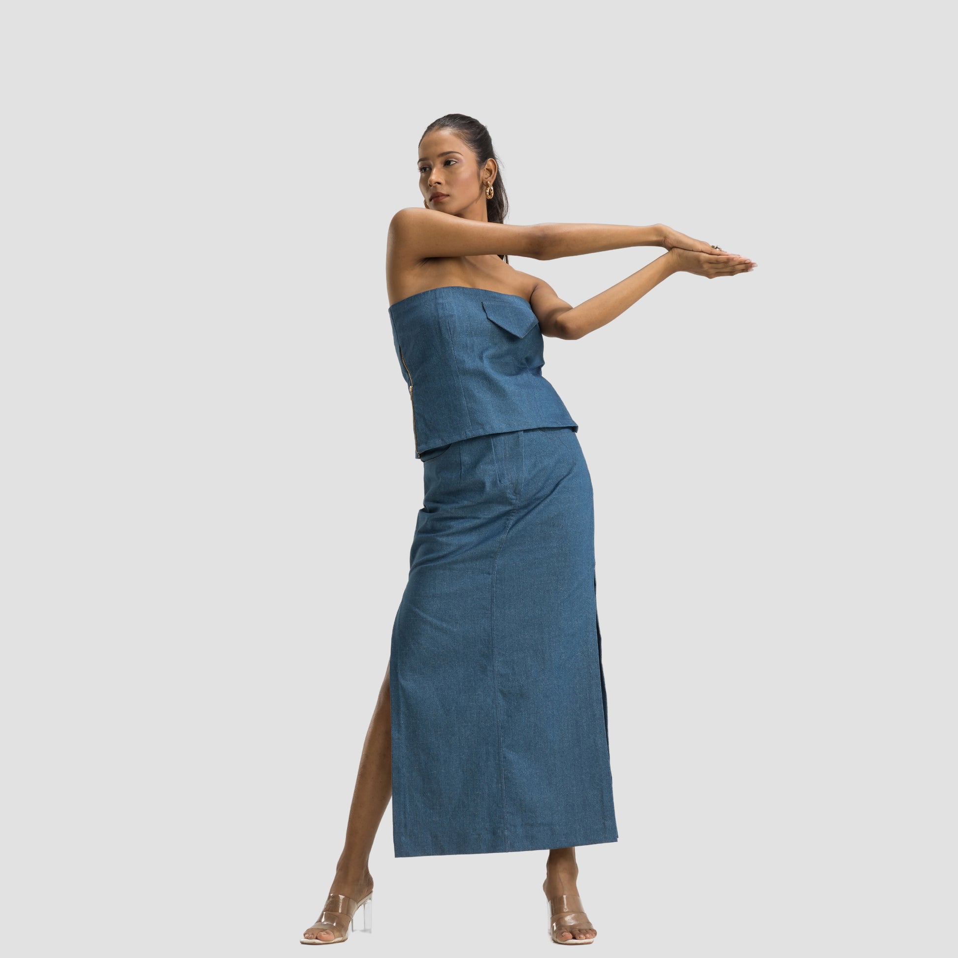 Denim Tube Top