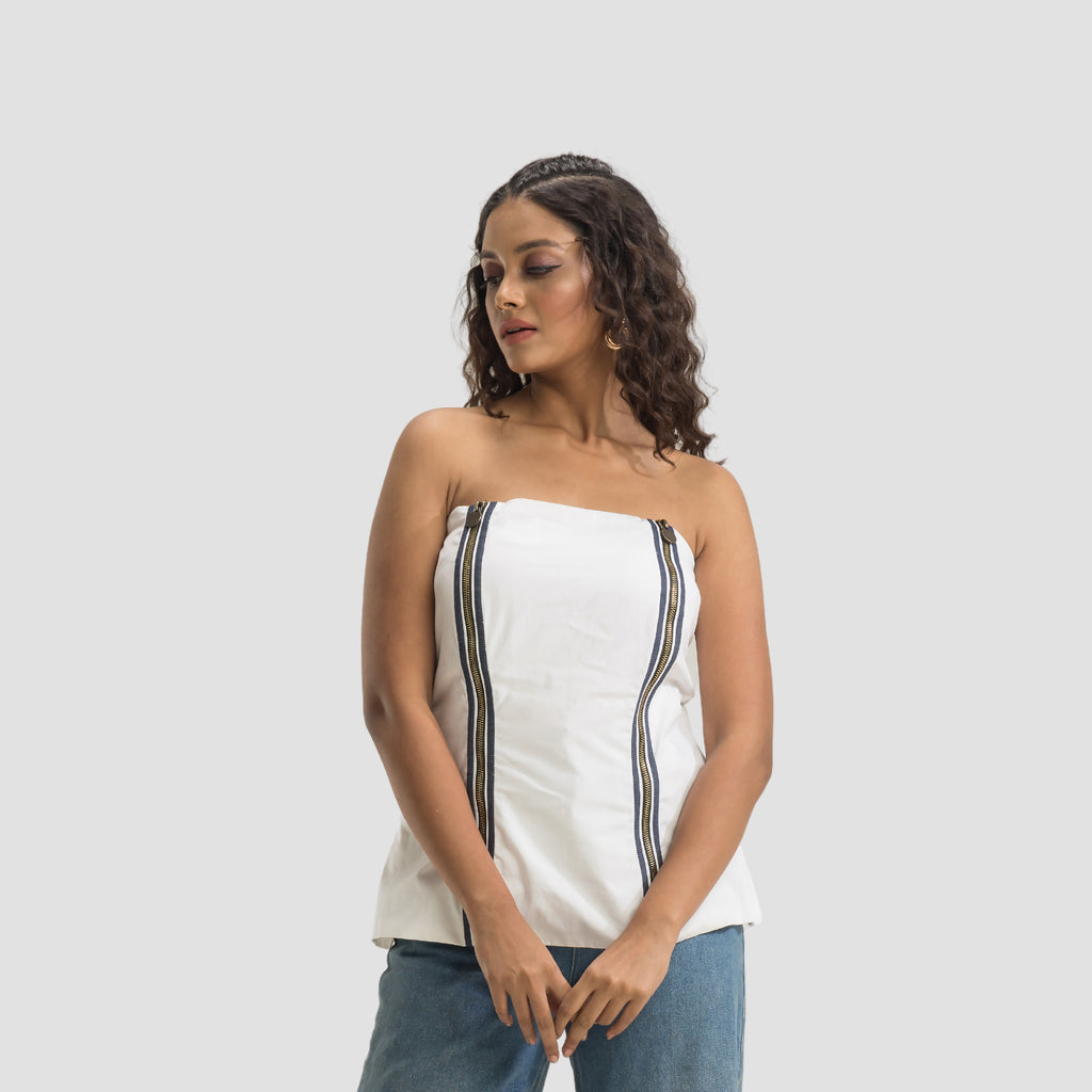 Zip Me Up Tube Top