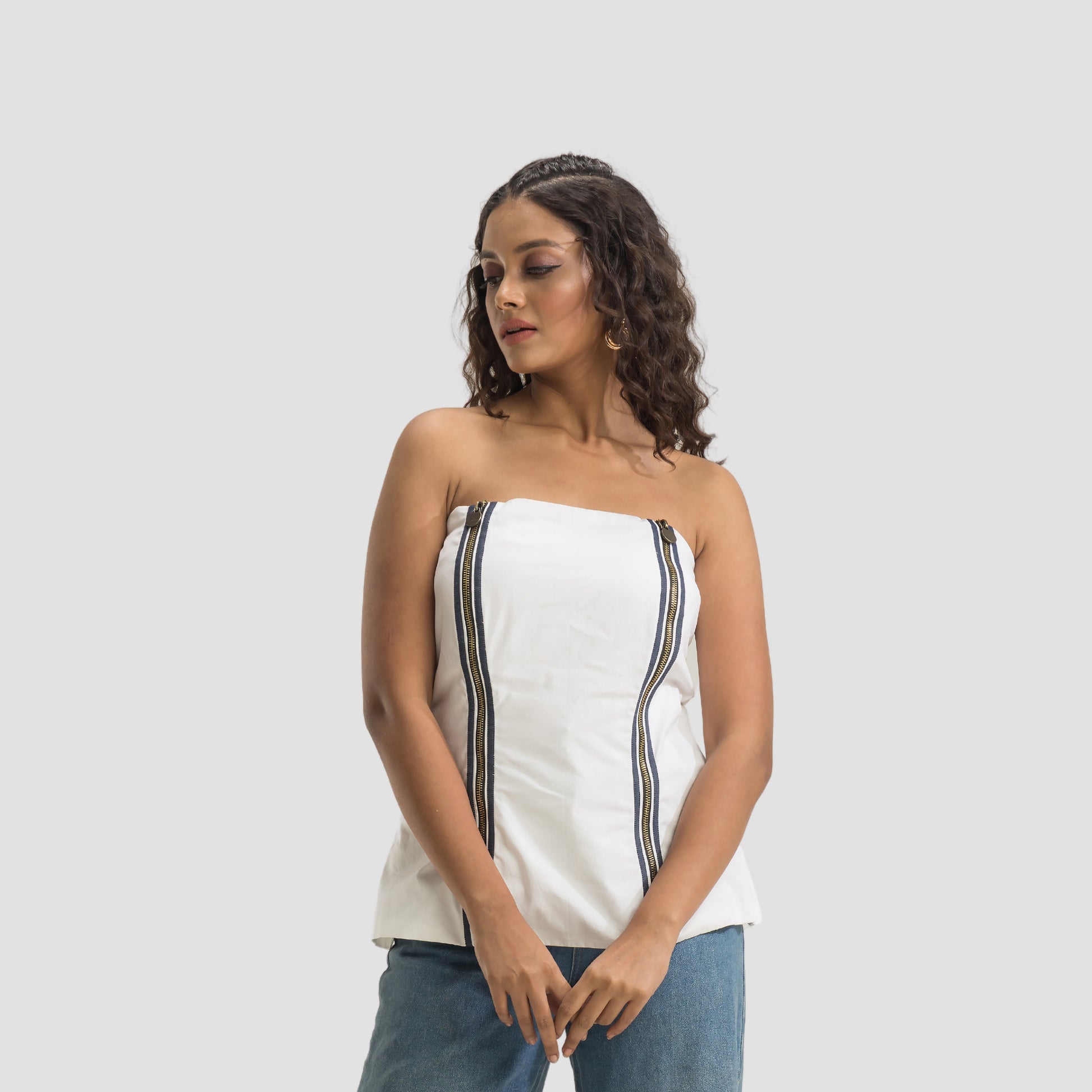 Zip Me Up Tube Top