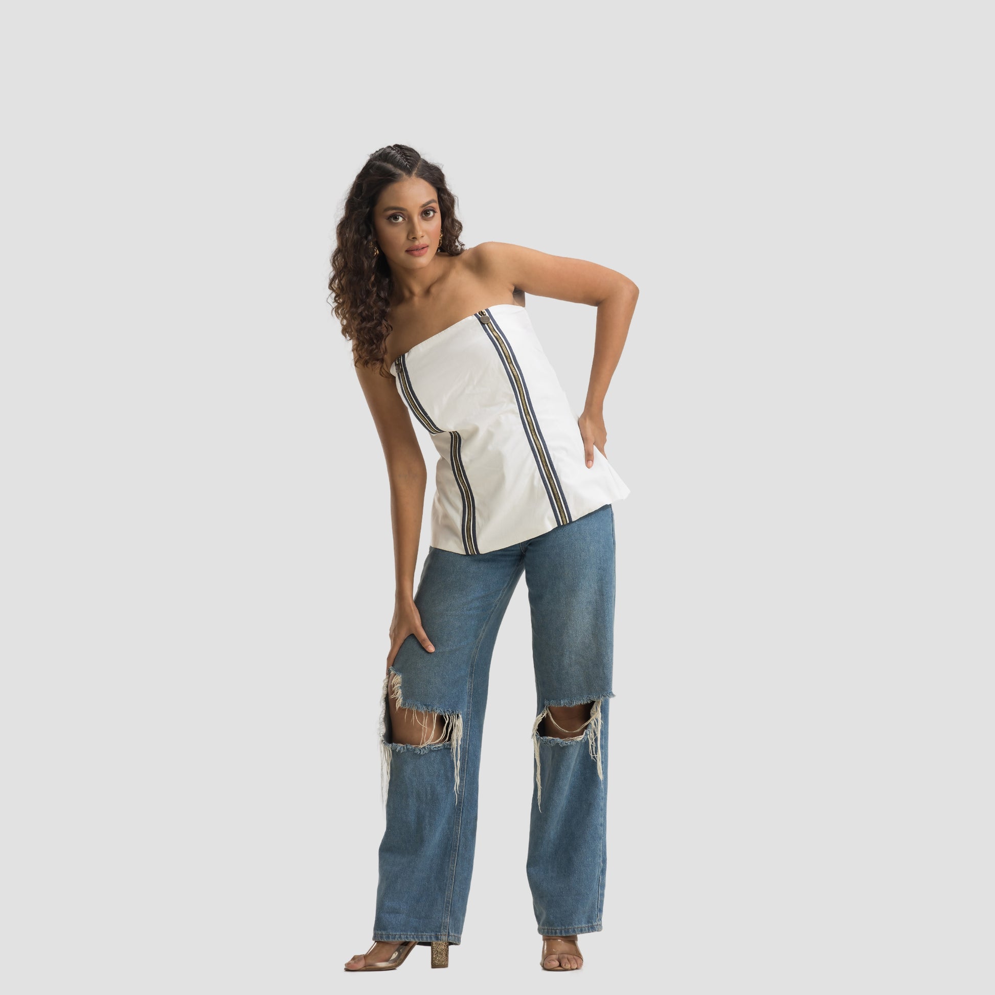 Zip Me Up Tube Top