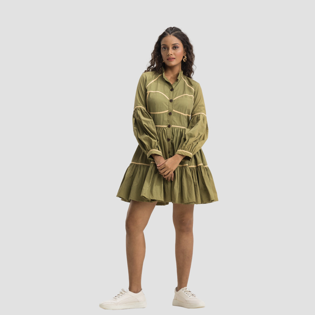 Olive Drama Dress