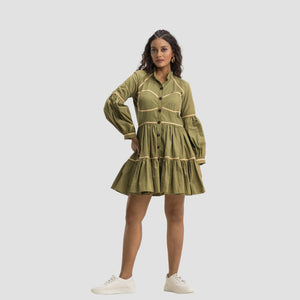 Olive Drama Dress