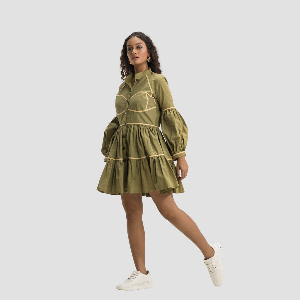 Olive Drama Dress