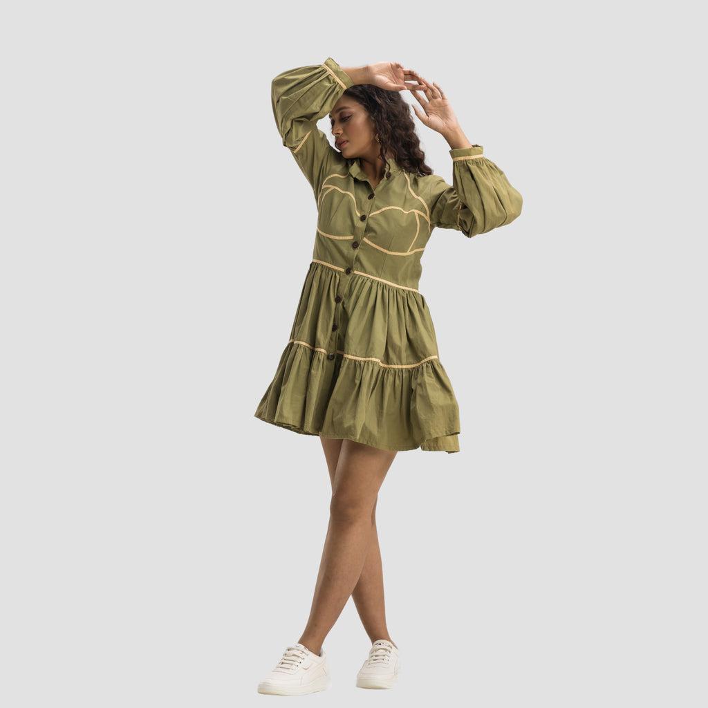 Olive Drama Dress